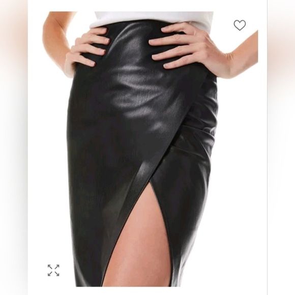 Alice + Olivia Siobhan Faux Wrap Pencil Skirt Size 6 - Picture 6 of 12